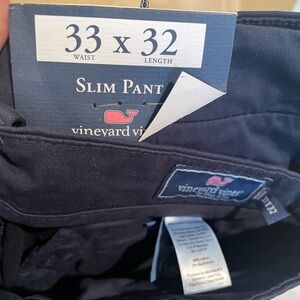 Vineyard Vines Slim Pants - Dark Blue 33x32 NWT